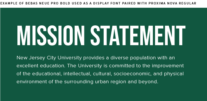 Bebas Secondary Sans Serif Display Font Example All-Caps