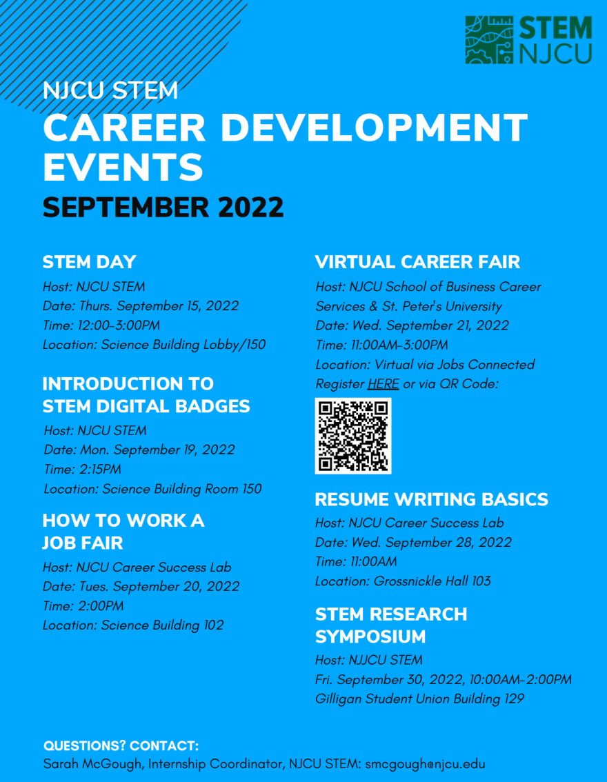 Career Development Activities September 2022
