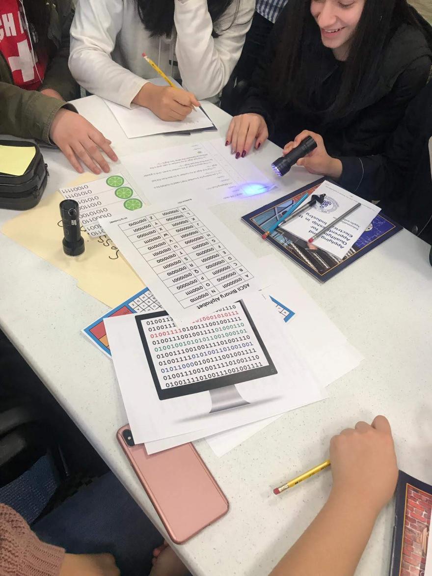 Students with Breakout EDU Kit