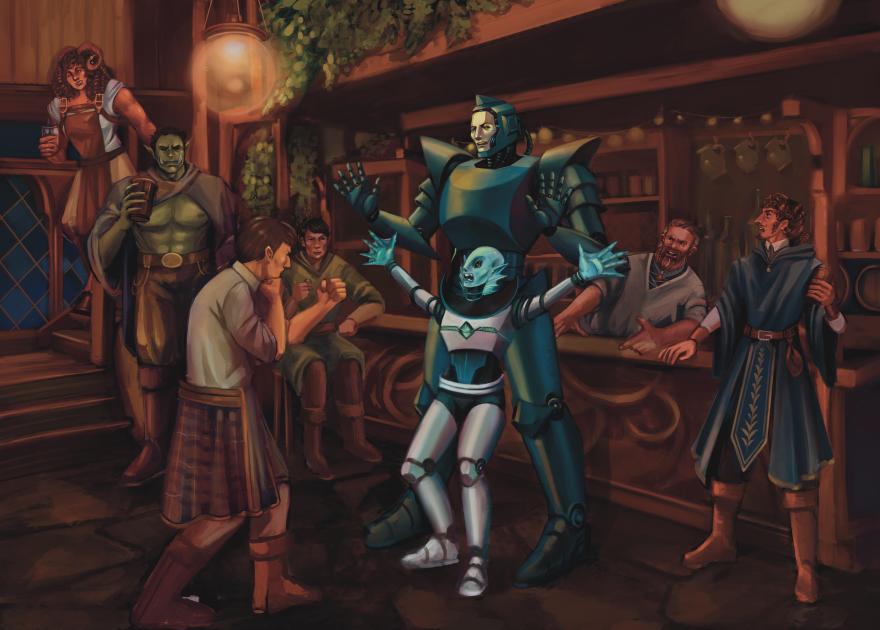 Theseus and Astraeus are in a bar