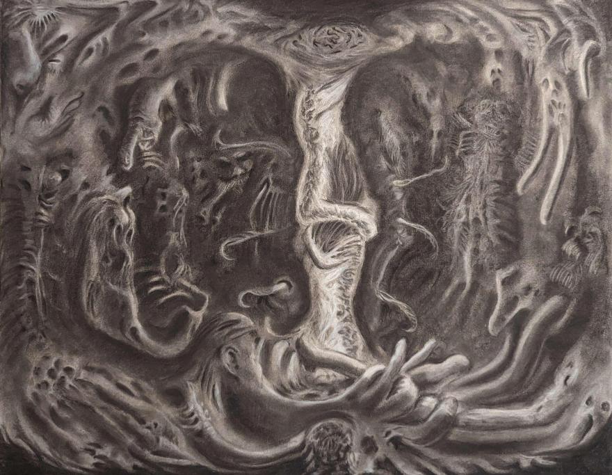 A tree of human flesh and bones