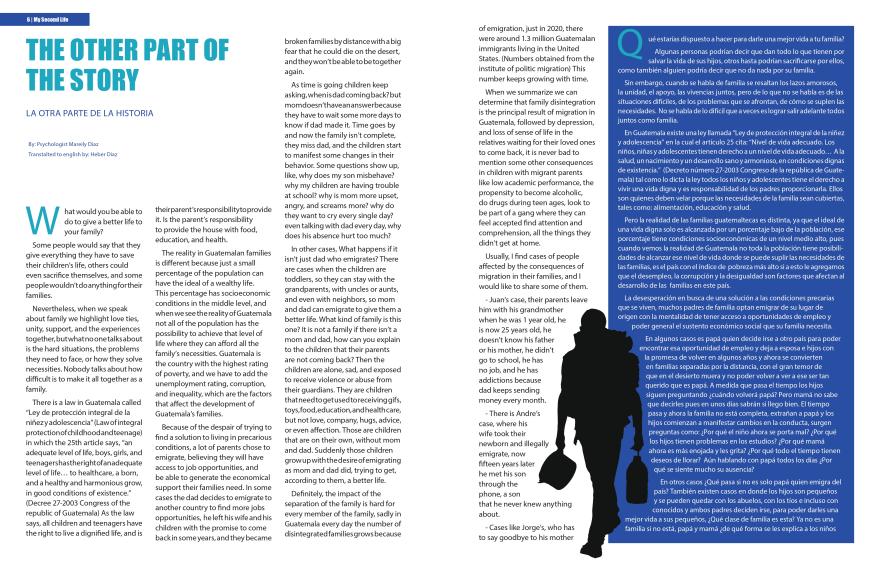 2 Page Spread of an article