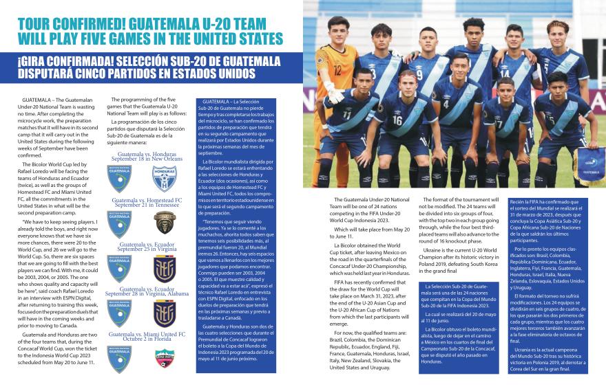 2 Page Spread of an article