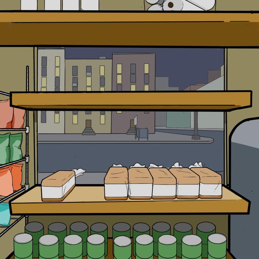 digital drawing of a bodega