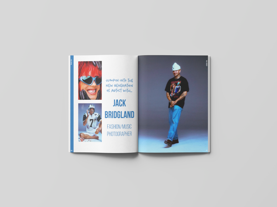 2 page spread of Jack Bridgland