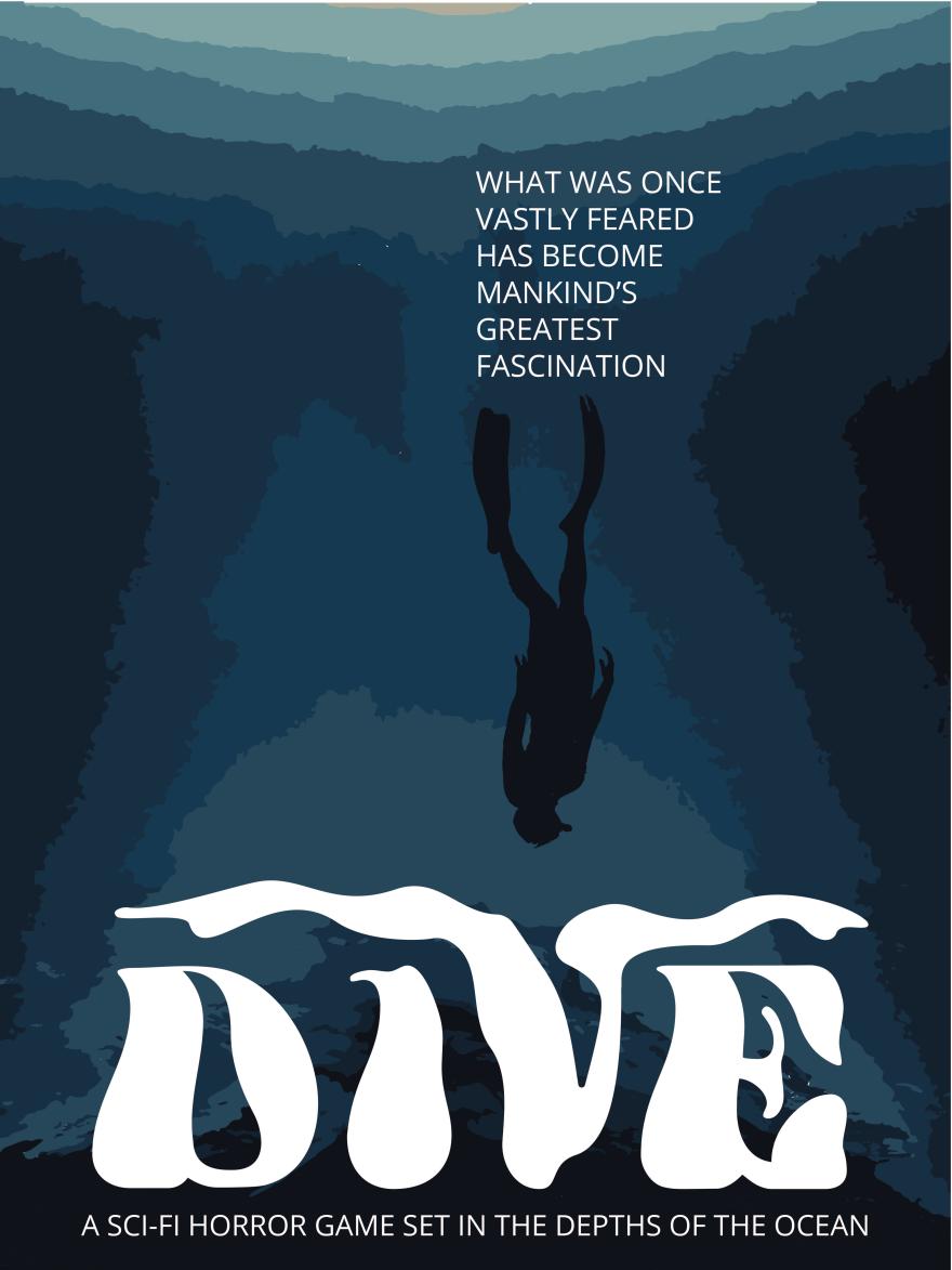 digital graphic of a diver