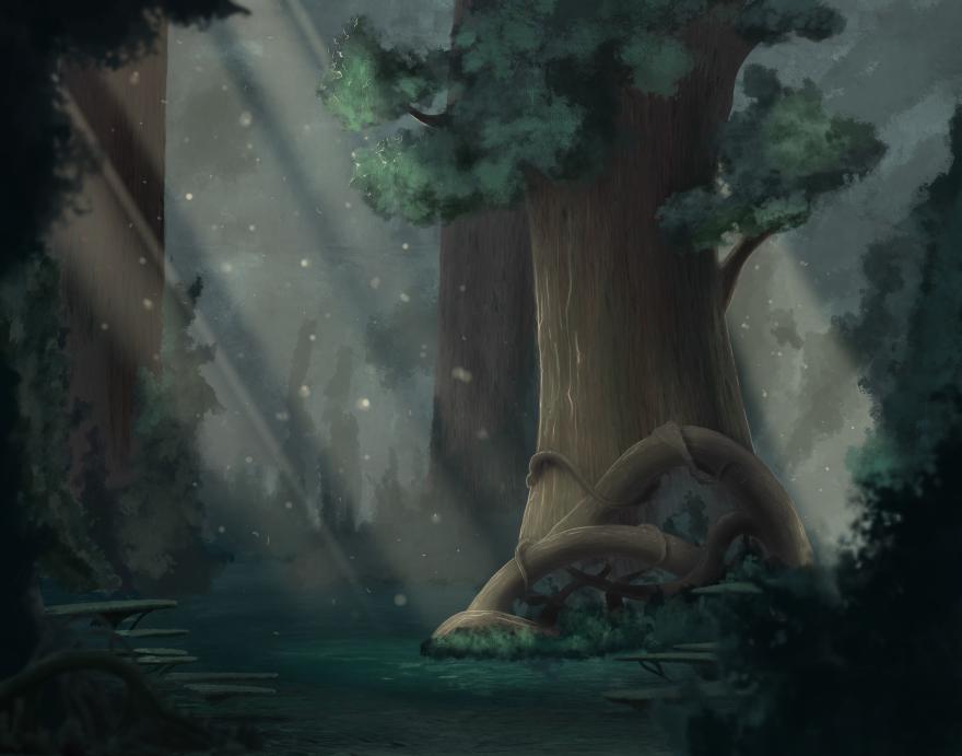 Giant Tree in a forest