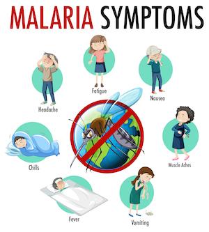 MALARIA SYMPTOMS POSTER SMALL