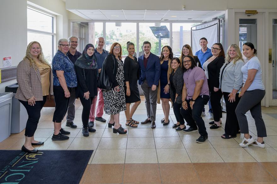 group of faculty, staff, and administrators