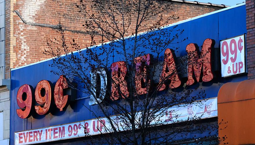 Laura Klinck, Newark Avenue, Jersey City, 2018, PhotoTex Print, 42x36 inches.