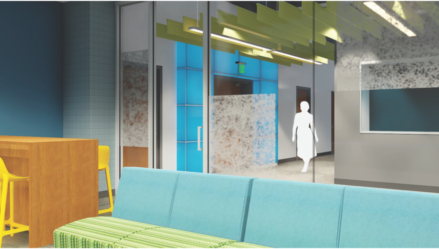 Interior of NJCU's West Side Campus.