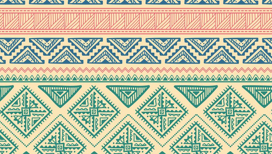 african inspired geometric pattern