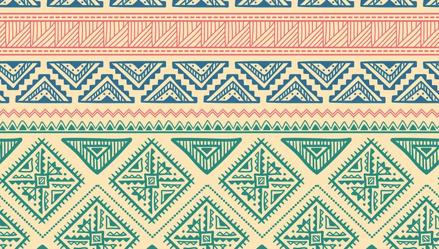 african inspired geometric pattern