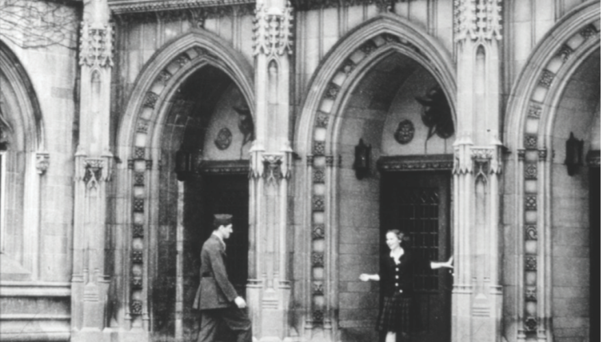 Service member at the College following the outbreak of WWII.