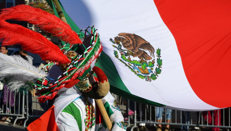 ethnic immigration studies mexican flag parade costume