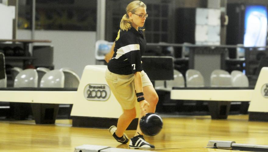 woman bowling