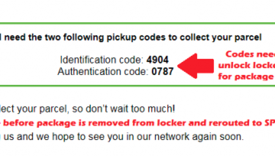 Email Code Screen Shot