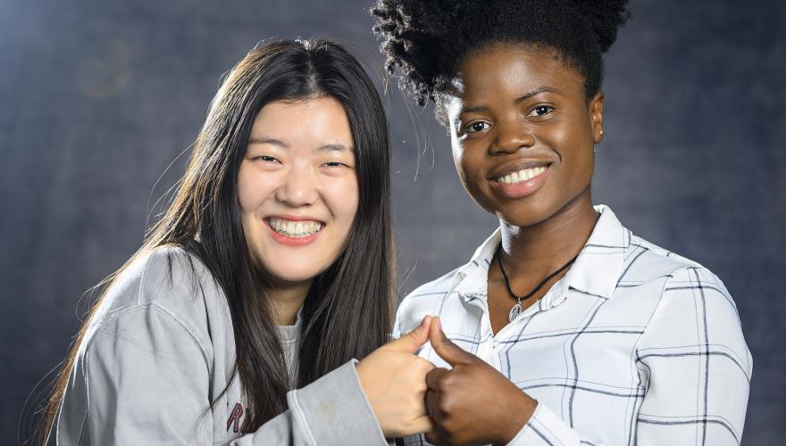 Blandine Kenah and friend from NJCU