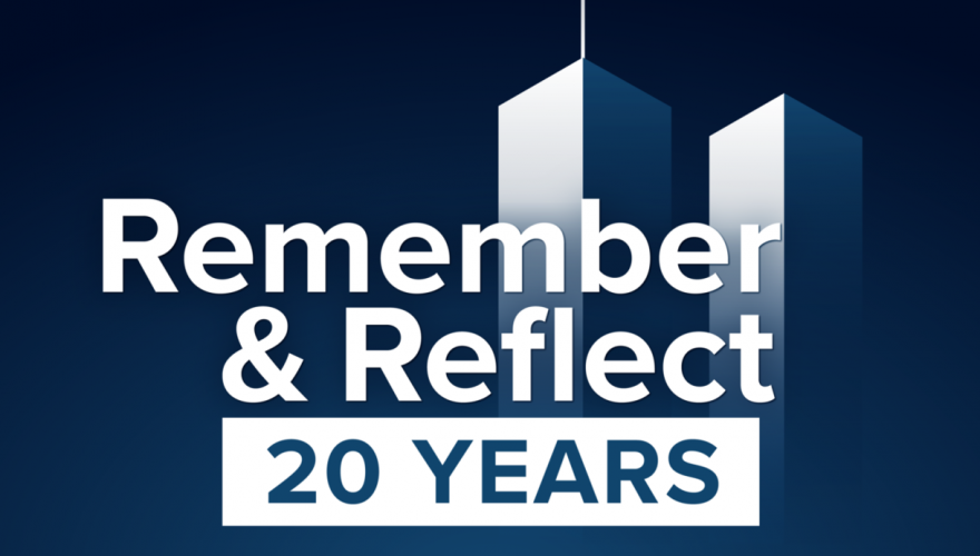 remember and reflect 20 years logo