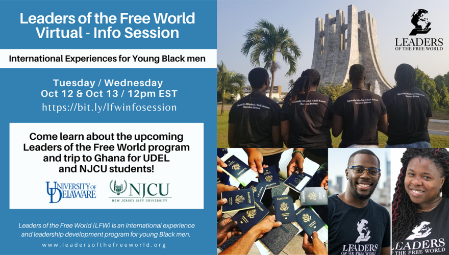 Leaders of the Free World Virtual Info Session 2021 flyer