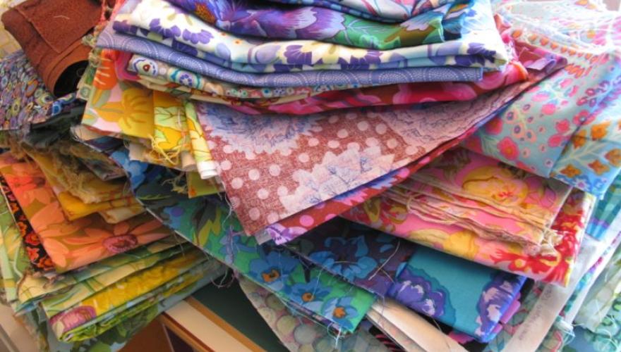 stack of fabric