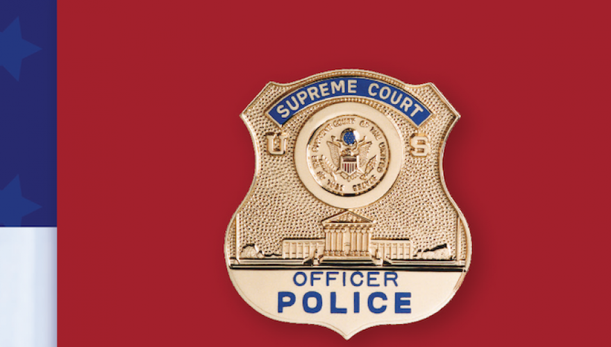supreme court police badge header image