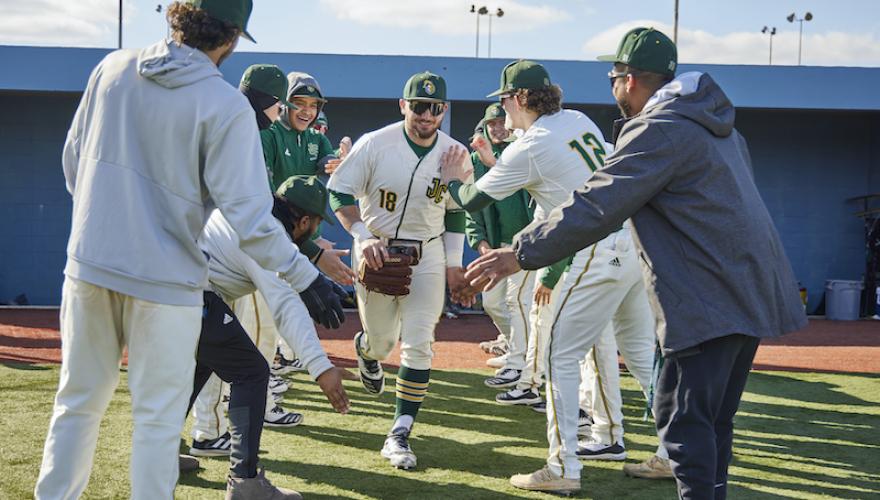 BASEBALL TEAM GATHERED FOR COMRADERIE