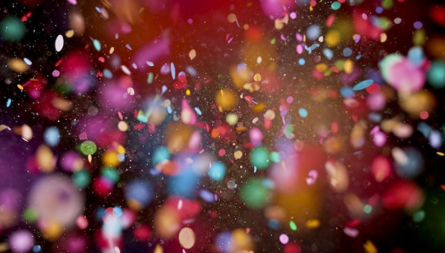 confetti closeup photo