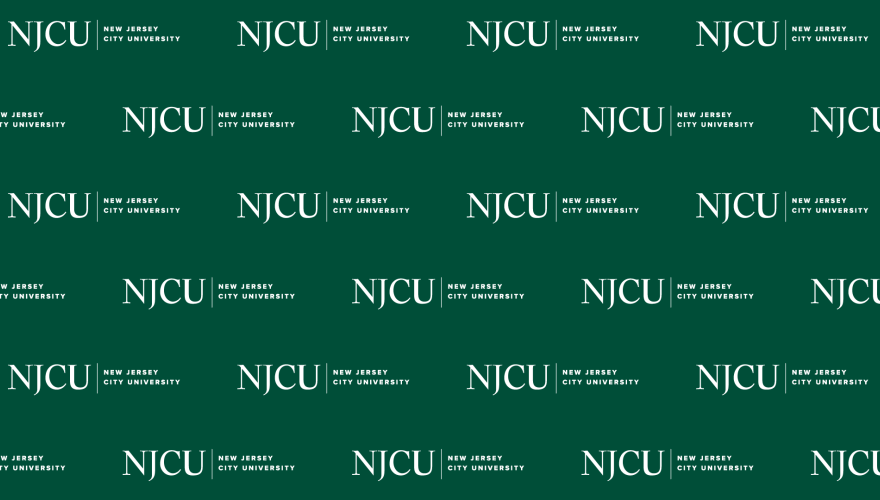 NJCU Logo on Green Background for Zoom