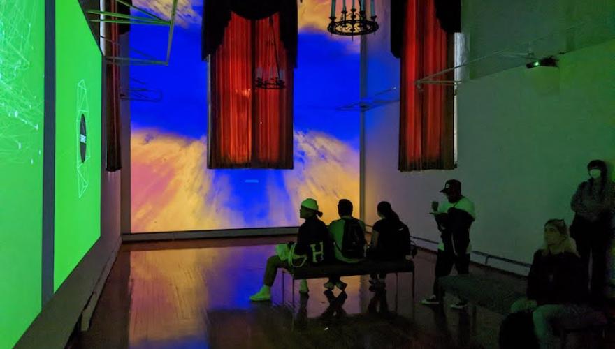 ARTIST'S WAY EXHIBIT WITH AUDIENCE