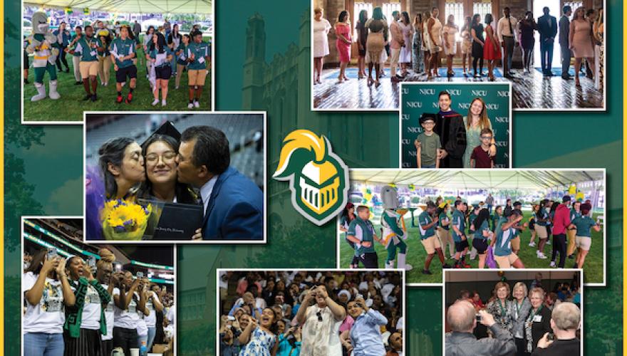 ALUMNI DAY VARIOUS PHOTOS W KNIGHT LOGO