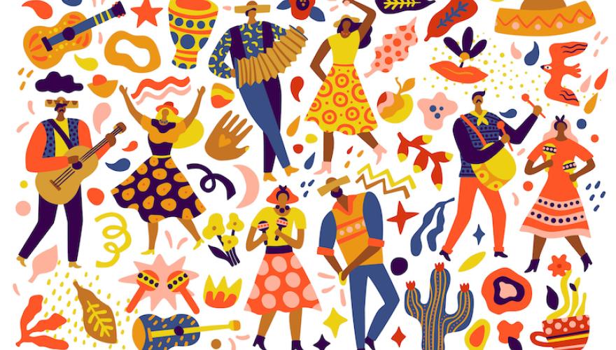 HISPANIC CELEBRATION PATTERN