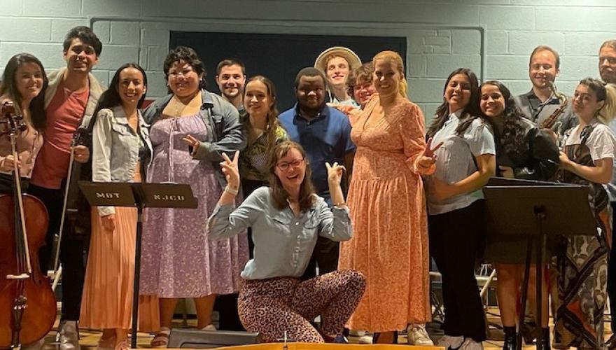 FALL JAZZ STUDENTS ON STAGE