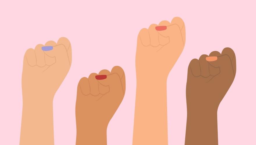 WOMEN FISTS ILLUSTRATION