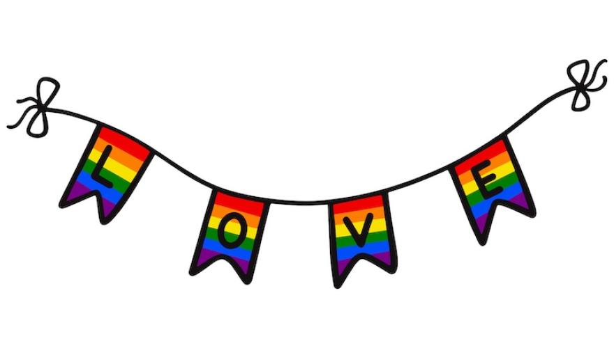 PRIDE FLAG SPELLS LOVE