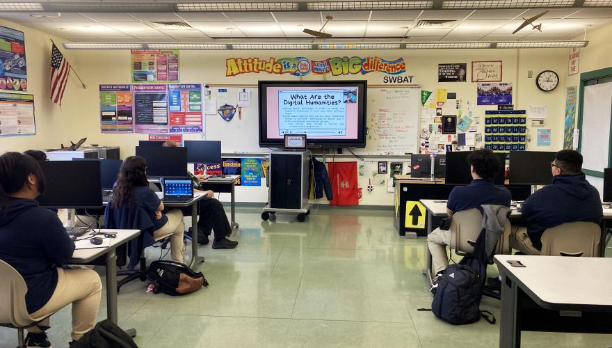 José Martí STEM Academy students