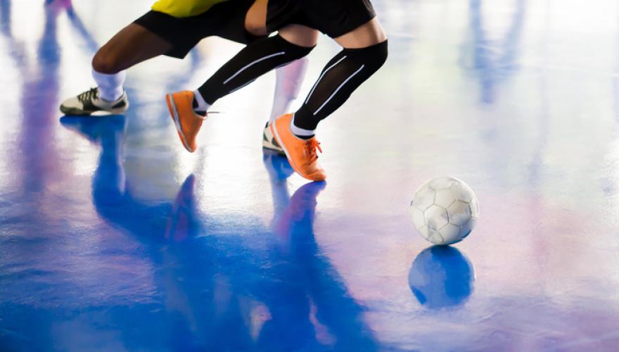 closeup kickball legs in motion