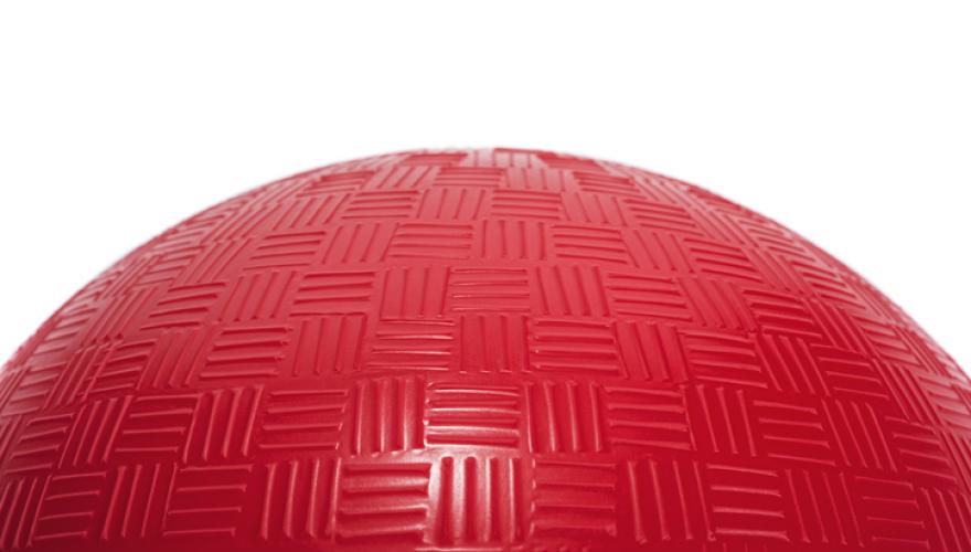 red dogeball close up
