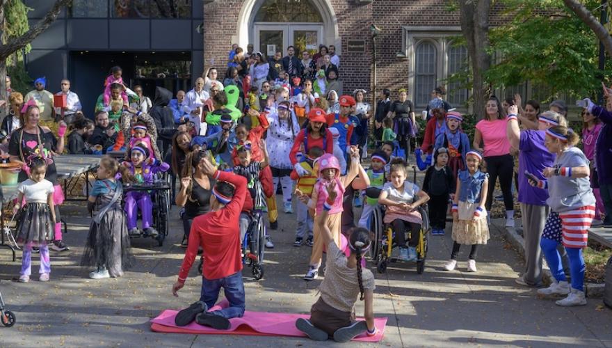 a harry moore students in costume