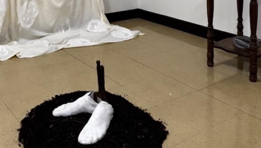 romano's artwork installation clipped photo