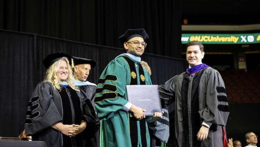DOCTORAL GRAD AT NJCU COMMENCEMENT