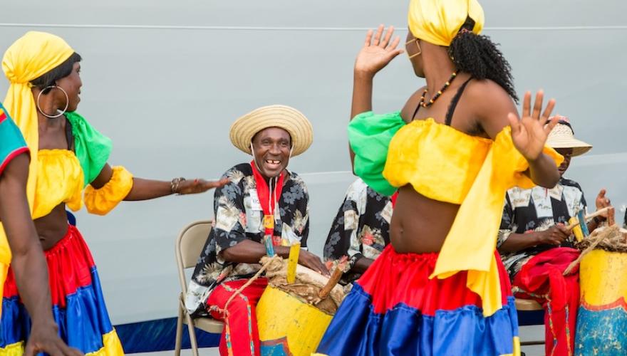 kompa event people in costume