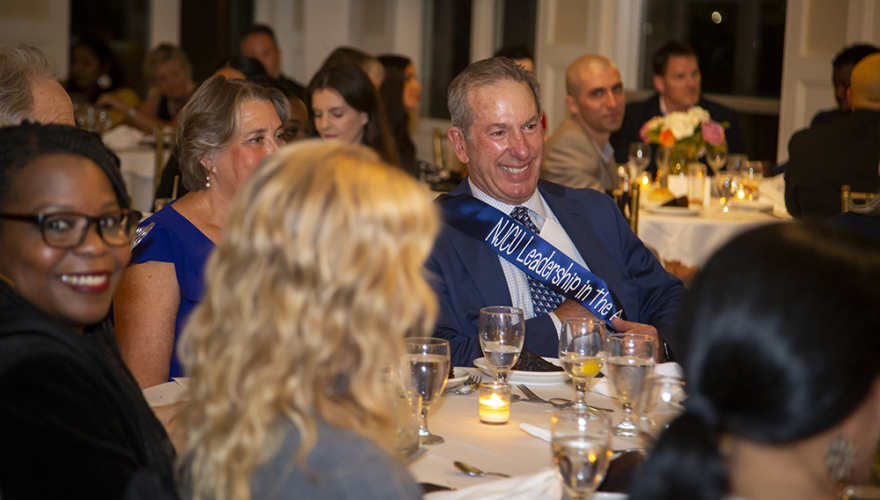 Paul Silverman smiling at the 2022 NJCU Leadership Awards foundation gala.