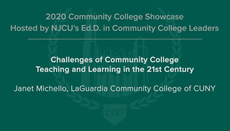 Challenges of Community College Teaching and Learning in the 21st Century Video Description