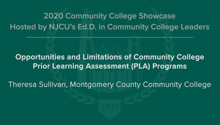Opportunities and Limitations of Community College Prior Learning Assessment (PLA) Programs Video Description