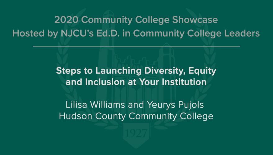 Steps to Launching Diversity, Equity, and Inclusion at Your Institution Video Description
