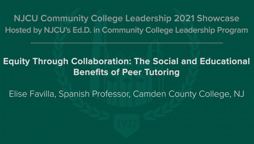 Equity Through Collaboration: The Social and Educational Benefits of Peer Tutoring