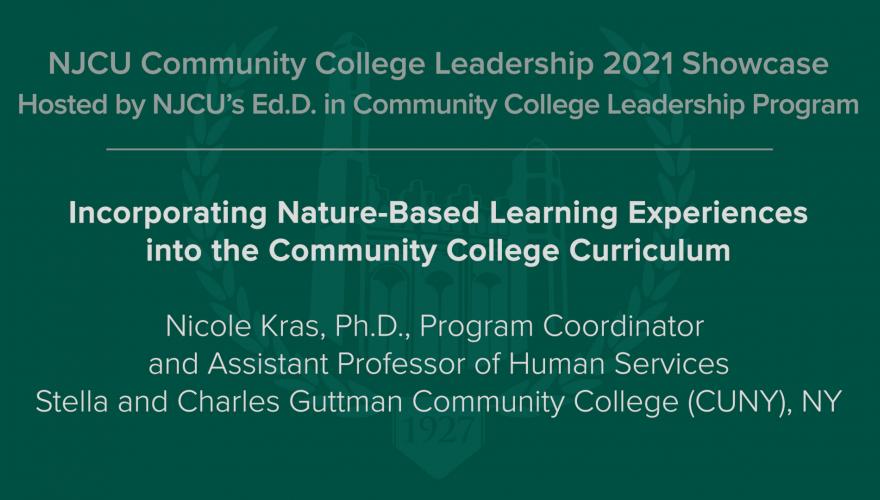 Incorporating Nature-Based Learning Experiences into the Community College Curriculum video title