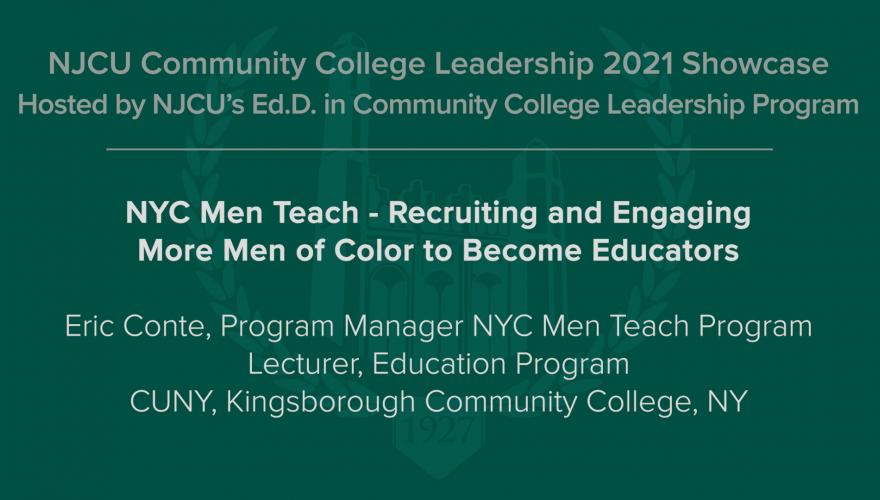 NYC Men Teach - Recruiting and Engaging More Men of Color to Become Educators video title