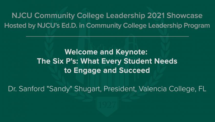 Community College Leadership Welcome keynote 2021
